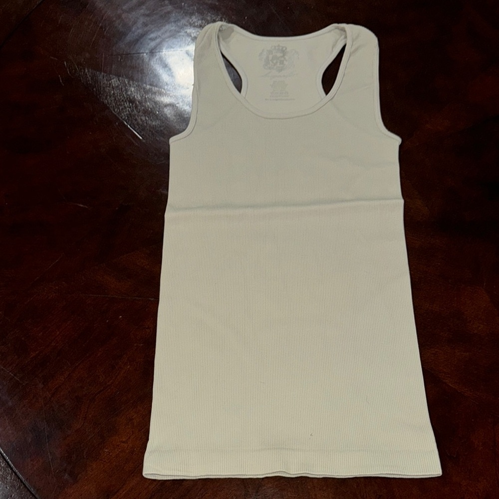 Sugarlips Cream Racerback Tank Top - Picture 2 of 3